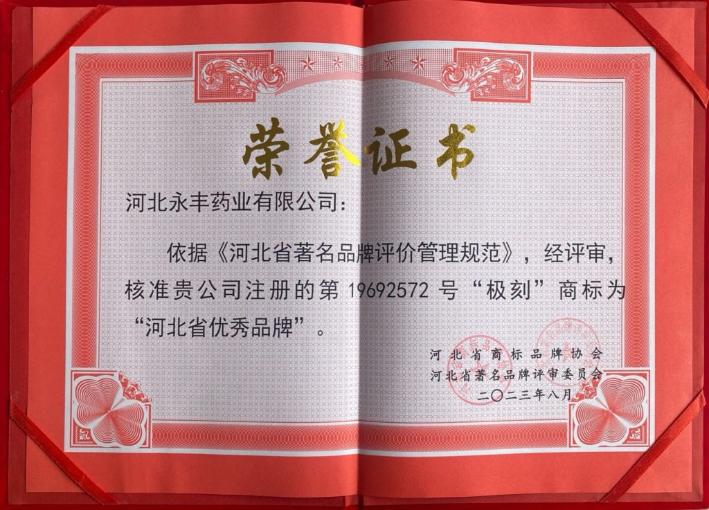 202308河北省优秀品牌“极刻”